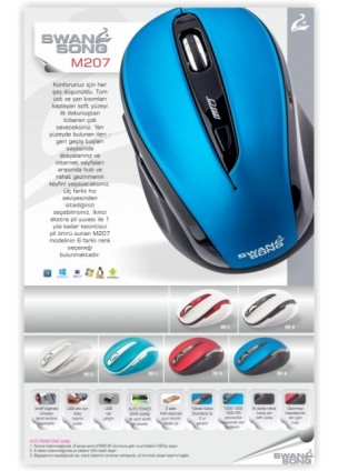 SWANSONG SS-M207 2 GH KABLOSUZ MOUSE